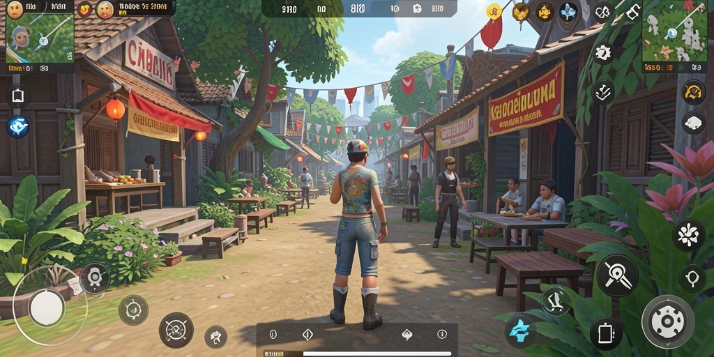 Tangkapan layar utama 8180 menampilkan berbagai aktivitas gameplay yang menarik.