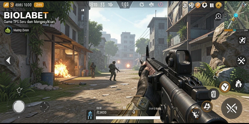Screenshot menampilkan aksi seru gameplay TPS BIOLABET.