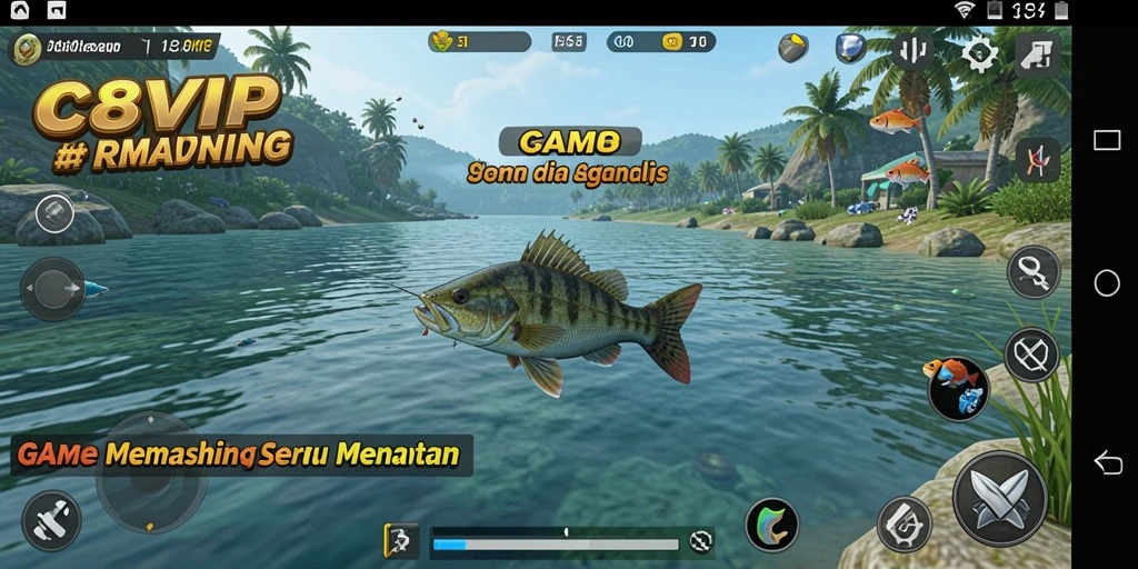 Gameplay menakjubkan C8VIP saat memancing di laut dalam.