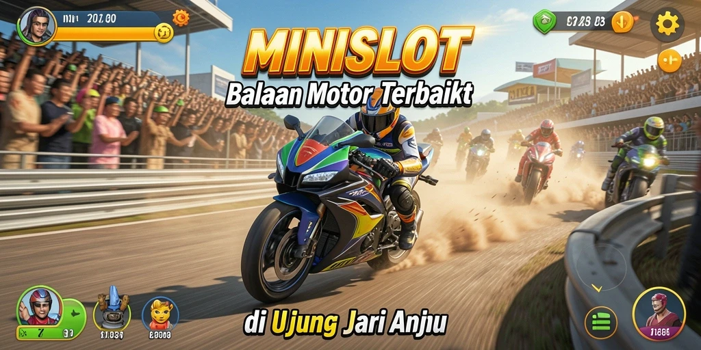 Tampilan balapan seru dan mendebarkan di MINISLOT.