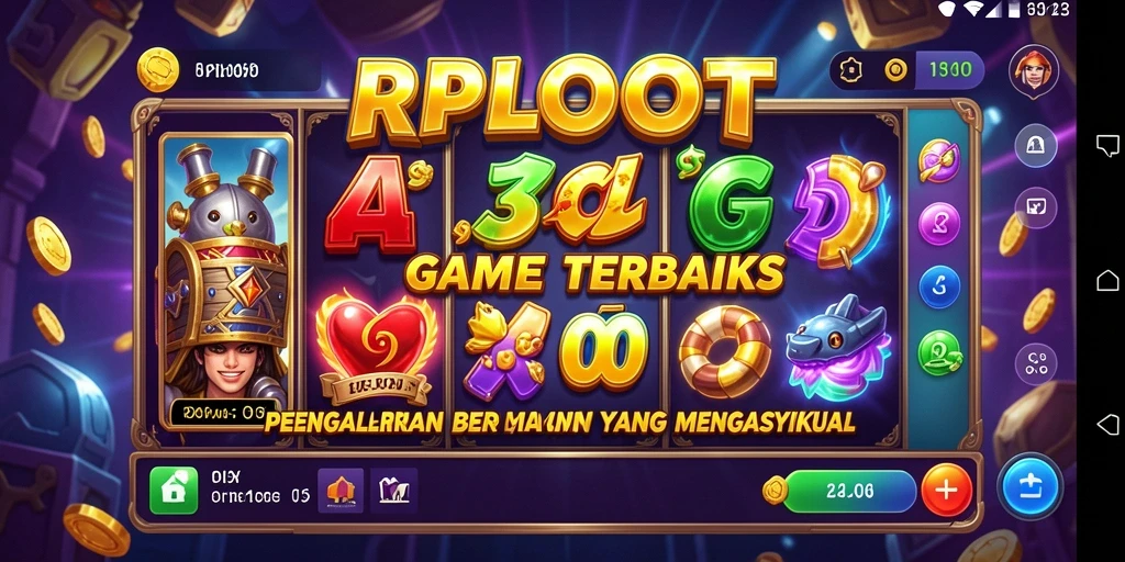 Tampilan gameplay menarik dari RPLOOT dengan berbagai tema slot.