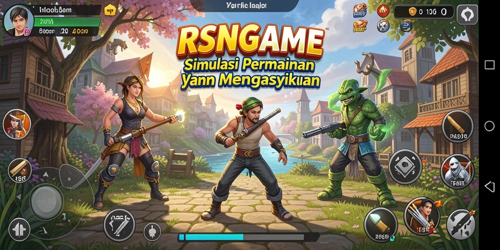 Tampilan gameplay RSNGAME yang menarik dan dinamis.