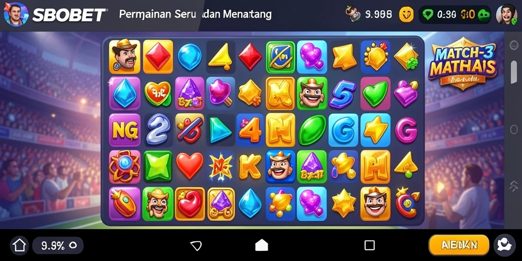 Gameplay <strong>SBOBET</strong> yang menantang dengan kombinasi warna-warni.
