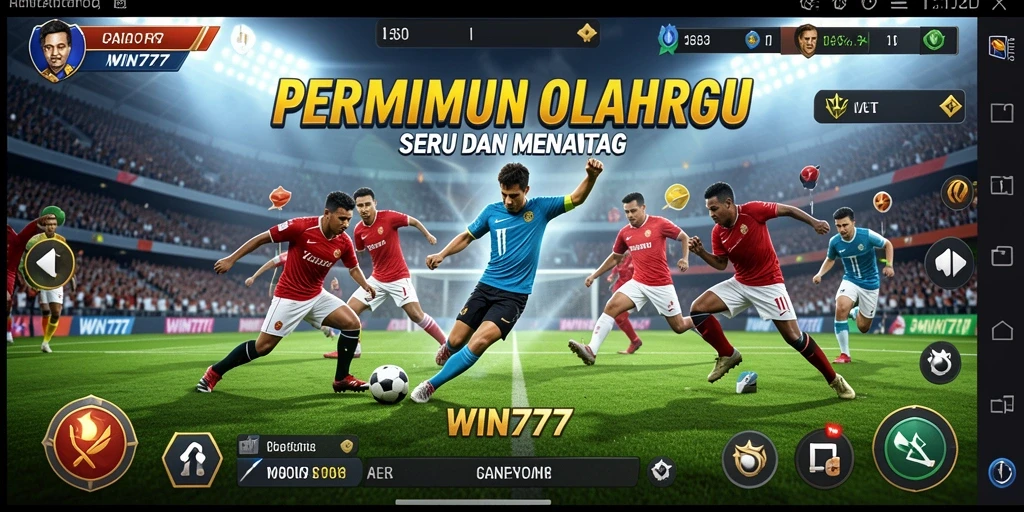 Tangkapan layar gameplay WIN777 dengan aksi olahraga yang seru.