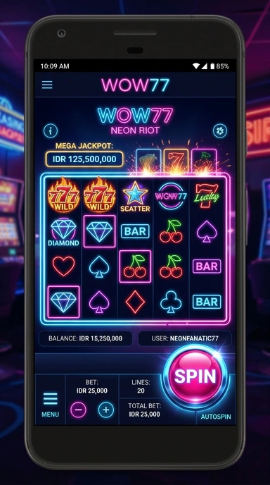 Screenshot dari proses unduh aplikasi di wow77 yang nyaman.